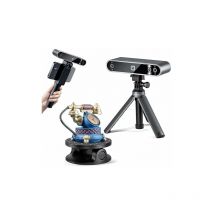 Pop 3 – Handlicher 3D-Scanner für 3D-Druck, 0,05 mm Genauigkeit, 12–18 fps Scangeschwindigkeit, Vollfarb-3D-Scans mit zwei weißen LEDs –