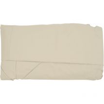 Revêtement de parasol HHG-692, 8 baleines rondes Ø4m 220g/m² polyester HHG-692, crème-beige