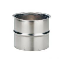 Revêtement mural double inox 130 mm - emballage 2 pièces