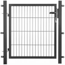 Einstabtor Höhe 1250 x Breite 1000 mm anthrazit New-System, 250 x 50 4-kant