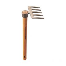 Shw Rex - Rex-pequeño rastrillo 5 dientes con mango 40 cm