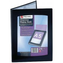 Rexel - Clearview Disp Book 24 Pkt A5 - RX10410BK