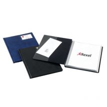 Rexel Slimview Display Book A4 Black (50 Pockets) - Outer Carton of 3