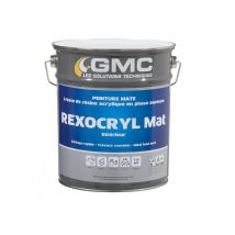Rexocryl blanc mat 15L -Peinture mate acrylique idéale fonds neufs. GMC