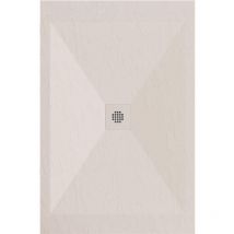 Stano. - Extra flache Duschwanne dexa in Schieferoptik Beige 70x200 cm Auslaufschutz in Farbe