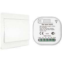Kcvv - Rf433 Und Wifi-lichtschalter Mit Kabelloser Fernbedienung, Keine Batterie, Verkabelung Und Hub Erforderlich, Kompatibel Mit Alexa Google Home 