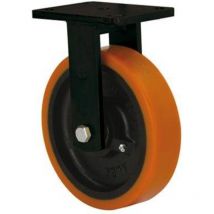 Alex - ruedas rueda fija 17hlb250h-hub hierro-poliur.naranja eje bolas