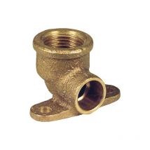 Raccord a souder en laiton rouge 4472g Coude mural 18-R 1/2' WG906