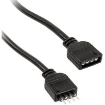 PC-Lüfter Verlängerungskabel [1x PC-Lüfter Buchse 4pol. - 1x PC-Lüfter Stecker 4pol.] 0.50 m Schwarz