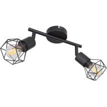 Decken Lampe dimmbar Käfig Spots beweglich fernbedienung Leuchte im Set inkl. rgb led Leuchtmittel