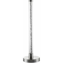 Tischleuchte Licht bunt Nachttischleuchte silber Schlafzimmerleuchte rgb Tischlampe, Metall, rgbw led 1,2W, h 42 cm