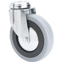 Ruedas Alex - rueda giratora agujero m10 20bha125cp-pgasb poliamix-goma gris eje bolas