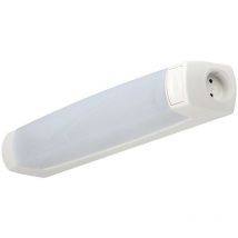 L'ebenoid - réglette led eo s19 led - 7w - 3000k - 400 lm - inter + pc - blanc - l'ébénoid 55318