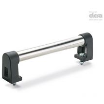 Elesa - rh-rr Tubular handles Technopolymer and aluminium or stainless steel aisi