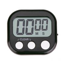 GROOFOO Digital Kitchen Timer for Cooking Big Digits Loud Alarm Magnetic Backing Stand Cooking Timers for Baking, Black