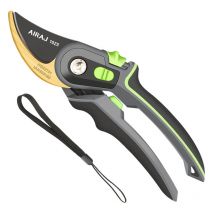 Aiducho Sécateur de Jardin, Ciseaux de Jardinage, Sécateur à lame franche pour bois frais jusqu'à 28 mm de diamètre, tête de coupe inclinée