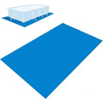 Tapis de Sol de Piscine, Tapis de Sol de Piscine imperméable rectangulaire Pliable, Protecteur de Sol de Piscine pour Piscine Gonflable,445 x 254 cm