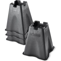 Lot De 4 Rehausseurs De Meuble, Rehausseur Pied De Lit Set 4 Pcs. Pour Table Chaise Lit Canapé, Élévateur Meuble, Superficie Antidérapant, Charge Max.