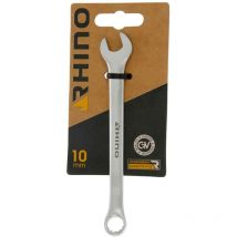 Chiave combinata da 10 mm, chiave di serraggio, chiave ad anello e chiave a forchetta - Diametro 10 mm - Alta qualità - Realizzato in acciaio (cromo