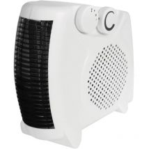 Rhino Fan Heater Portable Electric 2kW FH2 White 2 Heat Settings 230V H02073