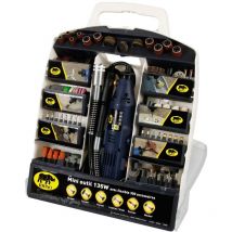 Rhino - outils rotatifs multifonction, coffret complet outil multifonction 135W + 1 flexible + 300 accessoires - vitesse de rota