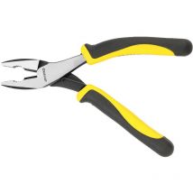 Pince universelle 180 mm à manche coudé - fabriqué en acier (chrome vanadium) - coupe & serre - manche ergonomique coudé - Rhino