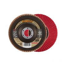 Rhodius - Disco de láminas jumbo sp 125mm k 80 (por 10)