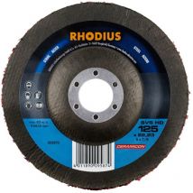 Rhodius - 211317 svs hd Vlies di pulizia 125 x 22,23 mm in acciaio piegato Diametro 125 mm 3 pz.