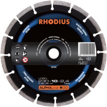 Rhodius - Disque de tronconnage diamant - alphaline - LD50 - 230 x 10 x 2,4 x 22,23mm
