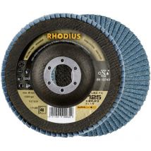 Rhodius - lsz F3, 10 Stück, 115 mm, Korn 40, Fächerschleifscheibe