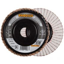 210473 lga alu Disco con falde Diametro 115 mm ø foro 22.23 mm Metalli non ferrosi 1 pz. - Rhodius