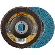 Rhodius Abrasives - rhodius lgz F2, 10 Stück, 180 mm, Korn 40, Fächerschleifscheibe