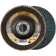 Rhodius Abrasives - Rhodius Lsz F Extended, 10 Stück, 115 Mm, Korn 80, Fächerschleifscheibe