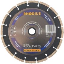 Rhodius - Diamanttrennscheibe SD44 Stein ø 230 mm Bohrung 22,23 mm 2 Stück für Winkelschleifer