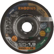 Rhodius Abrasives - rhodius XTK69 multi cross, 25 Stück, 125 x 1,9 mm, Trennscheibe