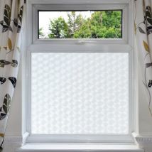 Fablon - Rhombus Frosted Self Adhesive Window Film 2 m x 67.5 cm Geometric