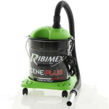 Ribitech - Aspirateur a' cendres Ribimex Ceneplus 950W 18 lt Filtre Hepa pour poeles et chemine'es a' 4 roues fabrique' en Italie