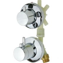 Ricambio miscelatore termostatico 3 funzioni Novellini opus MISCTPLA3F10-K | Cromo - Cromo