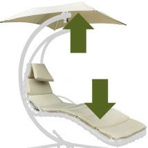 VERDELOOK Kit di Ricambio per Dondolina Leaf asin B00U2L9SWI Composto da tettuccio e Cuscino, Ecru