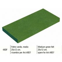Sigma - ricambio per frattazzo 48D7 feltro verde medio 25X12 cm 48DF