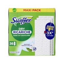 Ricariche Swiffer Dry Clean & Fresh 36 pezzi – Salviette catturapolvere per pulizia efficace – Profumo fresco