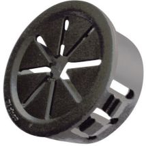 Richco - Pgsd-9 Kabeldurchführung Klemm-ø (max.) 19.1 Mm Plattenstärke (max.) 3.2 Mm Polyamid Schwar