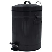 Cestino dei Rifiuti Pumba 5 l Nero Ridder