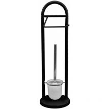Sapho Ridder - Porte-papier toilette et brosse WC, debout, noir 11109410