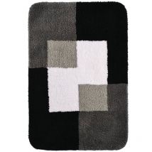 No Brand - Tapis de salle de bains Coins 60 x 90 cm Gris 7103307 ridder