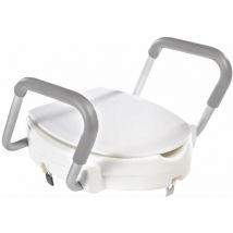 Ridder - Sapho Sedili wc Copriwater rialzato 100 mm, con maniglie, bianco A0072001