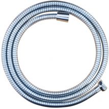 Ridder - Tubo Doccia Aruba Trasparente/Cromato 2,0 m, Argento, Set di 3