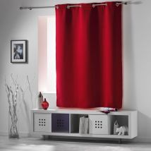 Rideau 90 % occultant radiateur petite hauteur Rouge 135x180 cm