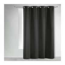 Rideau occultant 135 x 280 cm occultant uni Noir Charbon
