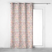 Rideau a oeillets 140 x 240 cm coton imprime zouala - Sans